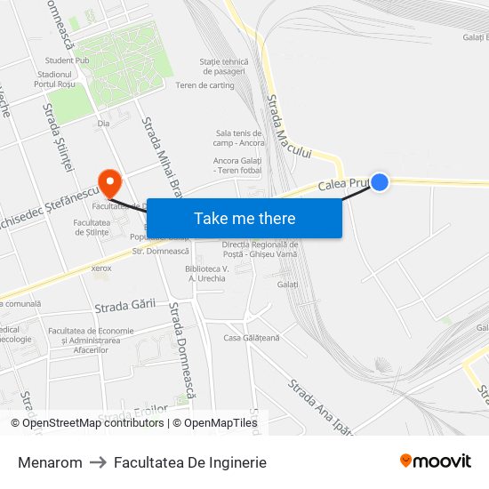 Menarom to Facultatea De Inginerie map