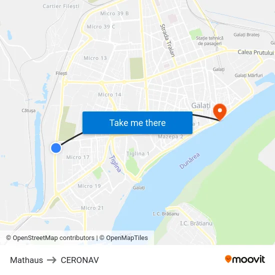 Mathaus to CERONAV map