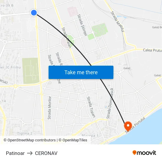 Patinoar to CERONAV map