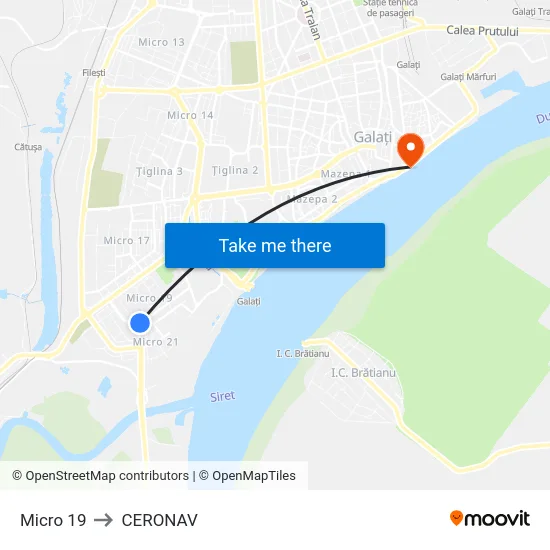 Micro 19 to CERONAV map
