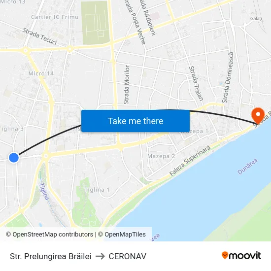Str. Prelungirea Brăilei to CERONAV map