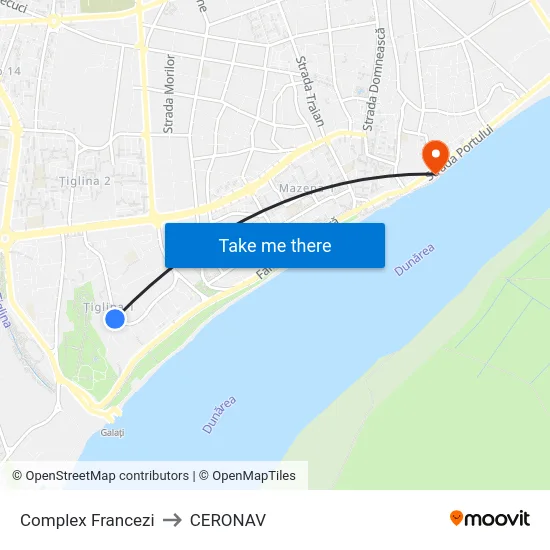 Complex Francezi to CERONAV map