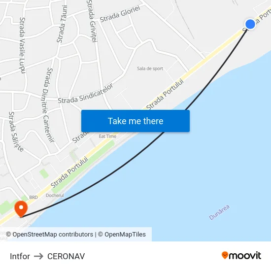 Intfor to CERONAV map