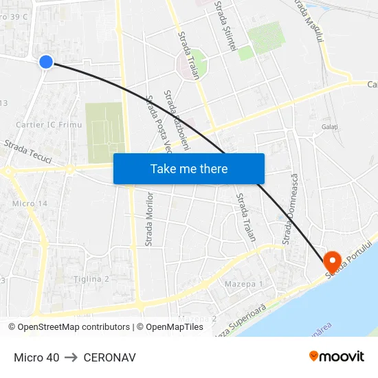 Micro 40 to CERONAV map