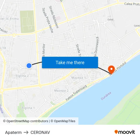 Apaterm to CERONAV map