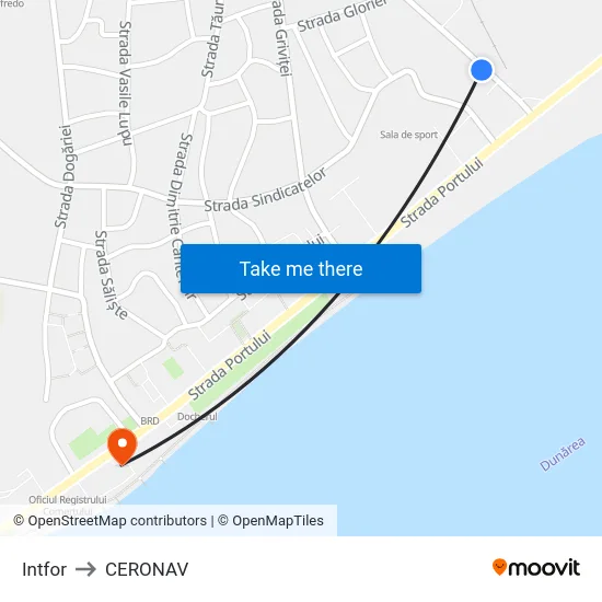 Intfor to CERONAV map