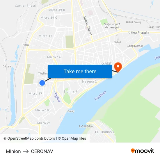 Minion to CERONAV map