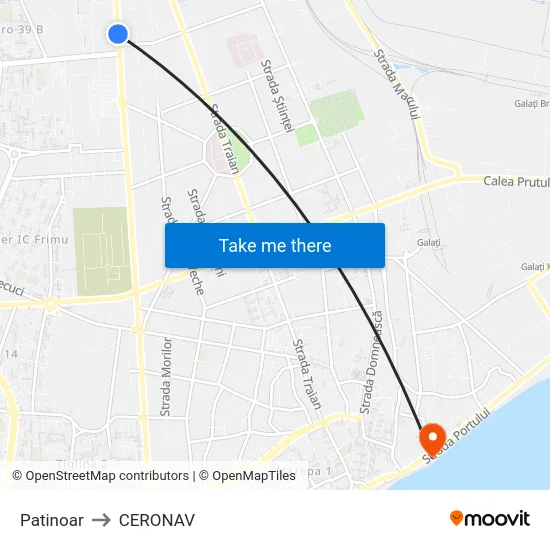 Patinoar to CERONAV map