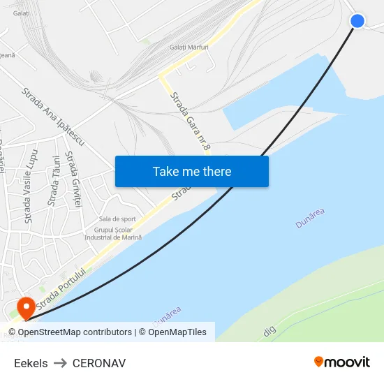 Eekels to CERONAV map