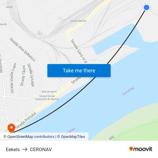 Eekels to CERONAV map