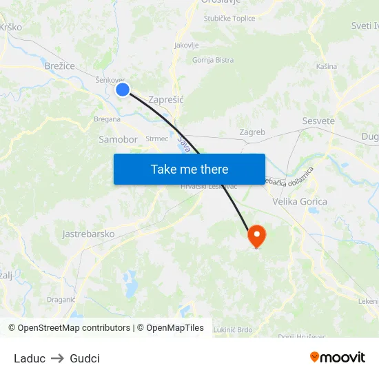 Laduc to Gudci map