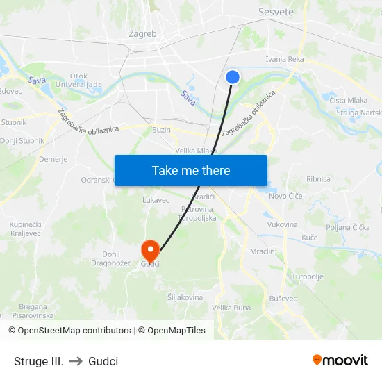 Struge III. to Gudci map