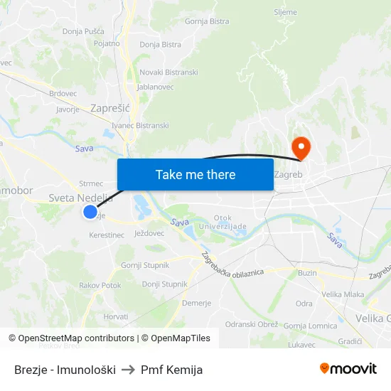 Brezje - Imunološki to Pmf Kemija map