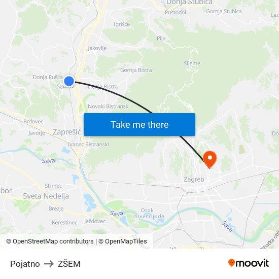 Pojatno to ZŠEM map