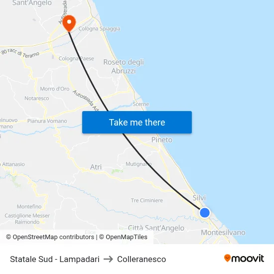 South State Road - Lighting Store to Colleranesco map