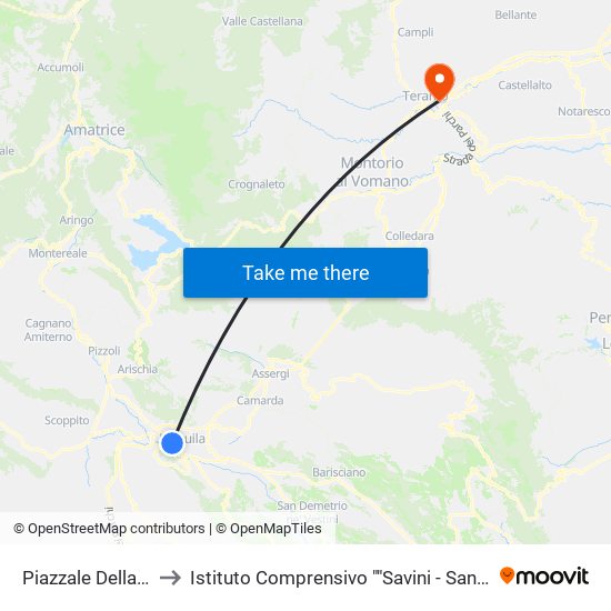 Piazzale Della Stazione, 4 to Istituto Comprensivo ""Savini - San Giuseppe - San Giorgio"" map