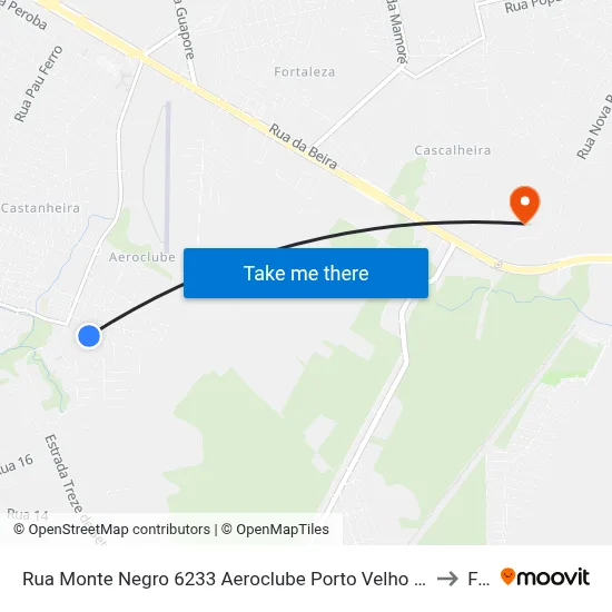 Rua Monte Negro 6233 Aeroclube Porto Velho - Rondônia 76811-136 Brasil to Faro map