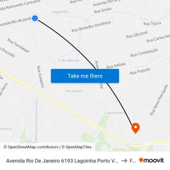 Avenida Rio De Janeiro 6193 Lagoinha Porto Velho - Ro 78910-793 Brasil to Faro map