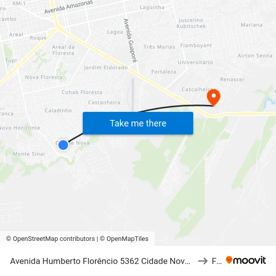 Avenida Humberto Florêncio 5362 Cidade Nova Porto Velho - Ro 78910-800 Brasil to Faro map