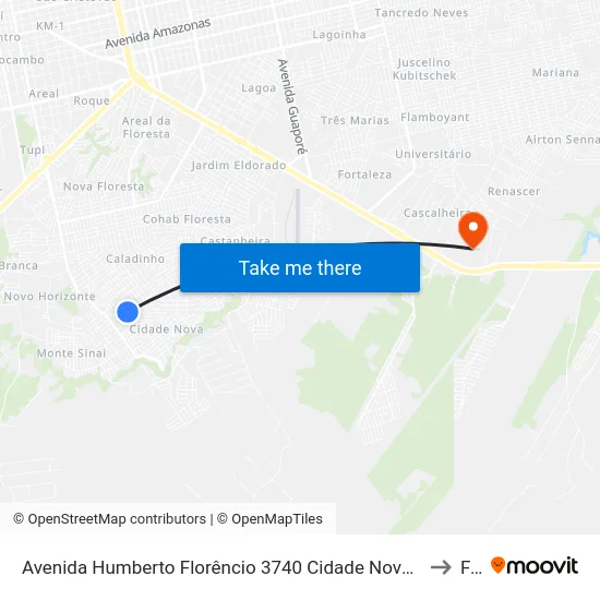 Avenida Humberto Florêncio 3740 Cidade Nova Porto Velho - Ro 78910-800 Brasil to Faro map