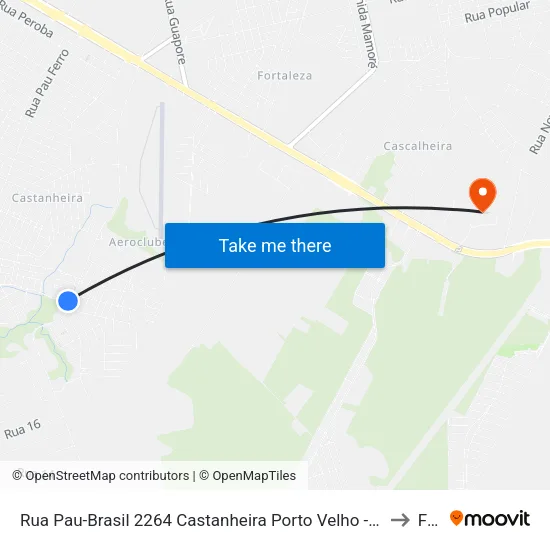 Rua Pau-Brasil 2264 Castanheira Porto Velho - Ro 78913-770 Brasil to Faro map