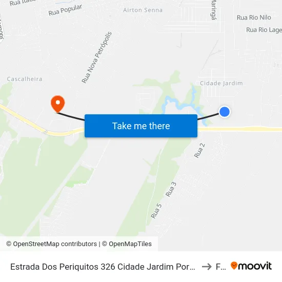 Estrada Dos Periquitos 326 Cidade Jardim Porto Velho - Ro 78920-000 Brasil to Faro map
