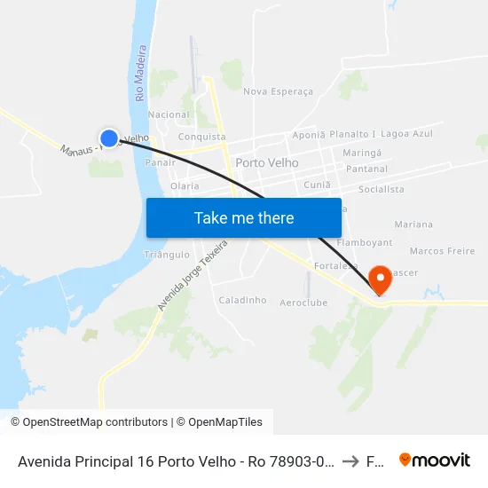 Avenida Principal 16 Porto Velho - Ro 78903-029 Brasil to Faro map
