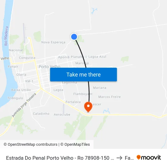 Estrada Do Penal Porto Velho - Ro 78908-150 Brasil to Faro map