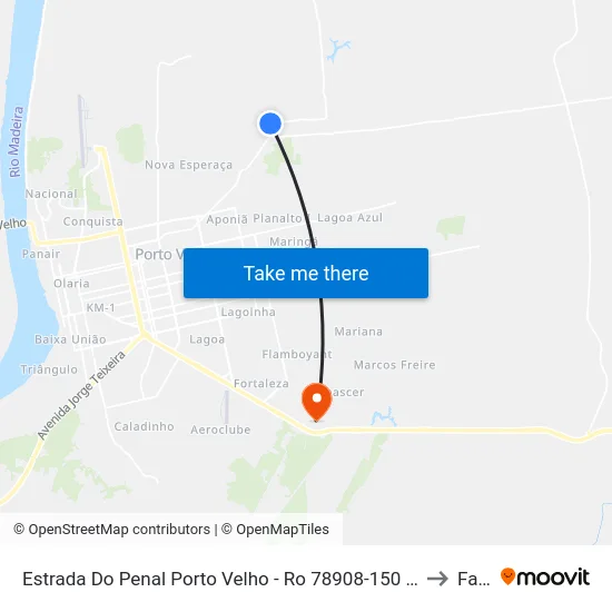 Estrada Do Penal Porto Velho - Ro 78908-150 Brasil to Faro map