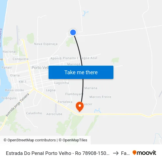 Estrada Do Penal Porto Velho - Ro 78908-150 Brasil to Faro map