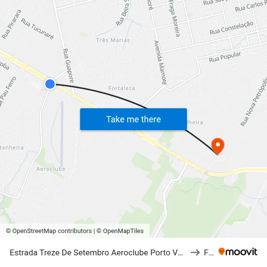 Estrada Treze De Setembro Aeroclube Porto Velho - Rondônia 76811 Brasil to Faro map