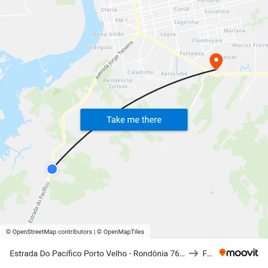 Estrada Do Pacífico Porto Velho - Rondônia 76840-000 Brasil to Faro map