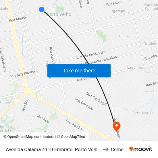 Avenida Calama 4110 Embratel Porto Velho - Ro 78905-230 Brasil to Cementron map