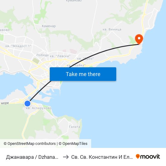 Джанавара / Dzhanavara to Св. Св. Константин И Елена map