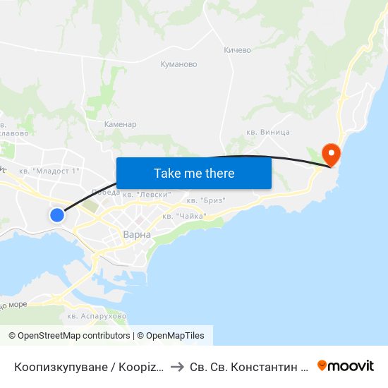 Коопизкупуване / Koopizkupuvane to Св. Св. Константин И Елена map