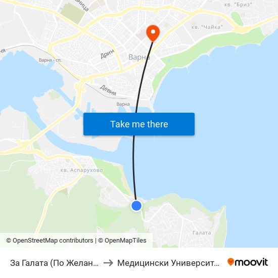 За Галата (По Желание) / For Galata (On Demand) to Медицински Университет „Проф. Д-Р Параскев Стоянов“ map
