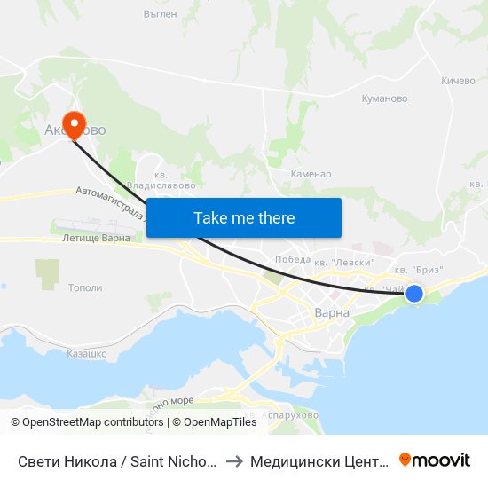 Свети Никола / Saint Nicholas to Медицински Център map