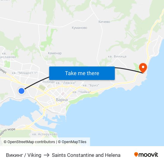 Викинг / Viking to Saints Constantine and Helena map