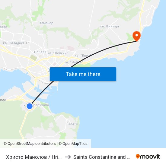 Христо Манолов / Hristo Manolov to Saints Constantine and Helena Resort map