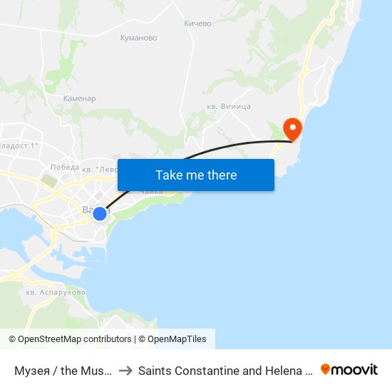 Музея / the Museum to Saints Constantine and Helena Resort map
