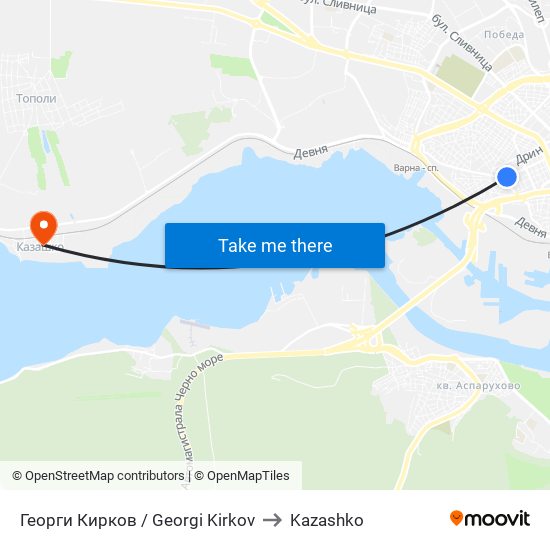 Георги Кирков / Georgi Kirkov to Kazashko map