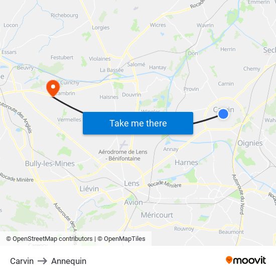 Carvin to Annequin map