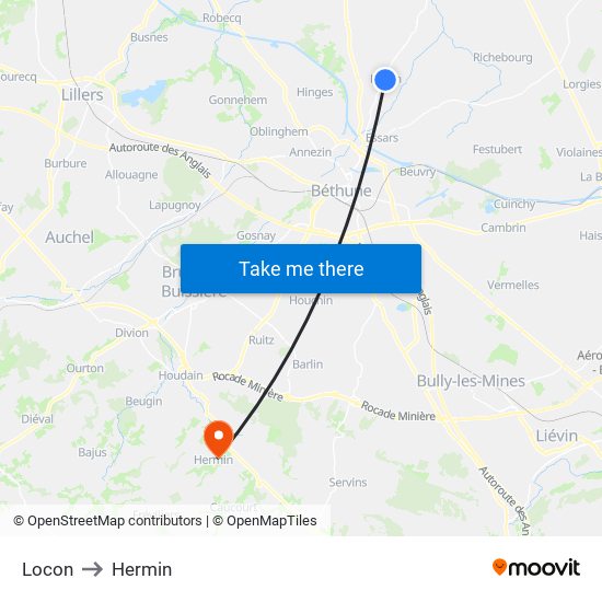 Locon to Hermin map