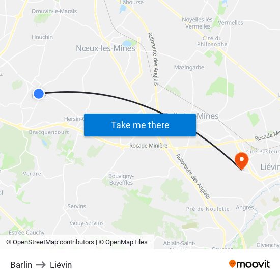 Barlin to Liévin map