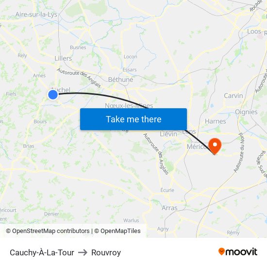 Cauchy-À-La-Tour to Rouvroy map