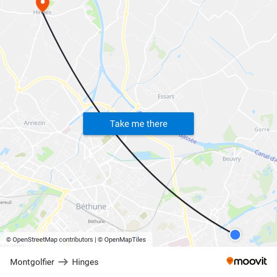 Montgolfier to Hinges map