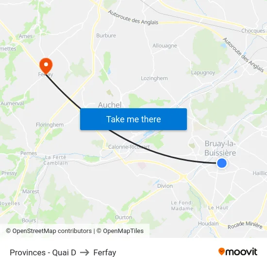 Provinces - Quai D to Ferfay map