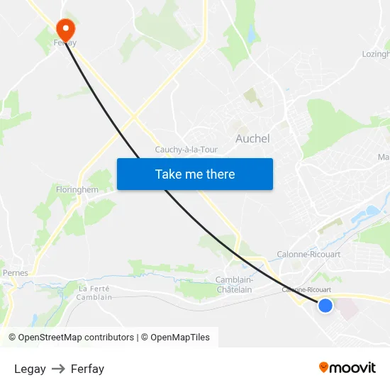 Legay to Ferfay map