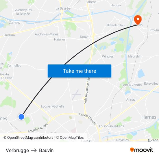 Verbrugge to Bauvin map