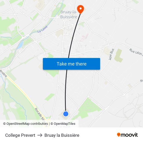 College Prevert to Bruay la Buissière map